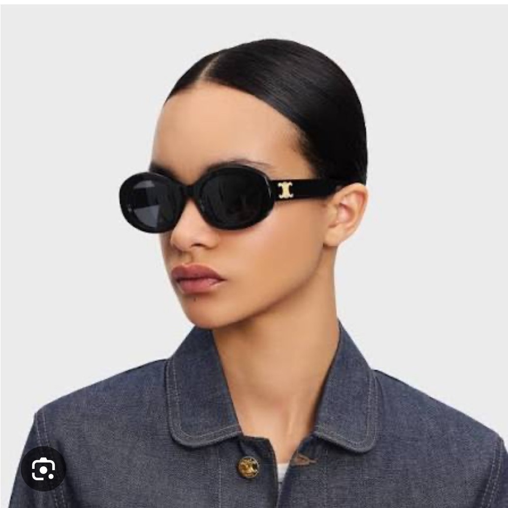 Celine Triomphe Black Sunglasses - Picture 2 of 12